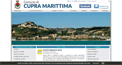 Desktop Screenshot of comune.cupra-marittima.ap.it