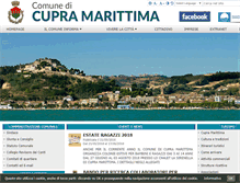 Tablet Screenshot of comune.cupra-marittima.ap.it